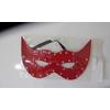 DERİ FANTEZİ MASKE FANTAZİ GÖZ MASKESİ KIRMIZI