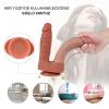 İki Uçlu Vantuzlu Yeni Nesil Realistik Çatal Dildo Penis