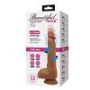 USB Şarjlı 25 cm Oynar Başlı İleri Geri Hareketli Titreşimli Dildo