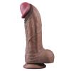 Yeni Nesil Çift Katmanlı 28 cm Realistik Dev Zenci Dildo Penis