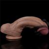 Yeni Nesil Çift Katmanlı 28 cm Realistik Dev Zenci Dildo Penis