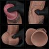 Yeni Nesil Çift Katmanlı 28 cm Realistik Dev Zenci Dildo Penis