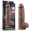 Yeni Nesil Çift Katmanlı 31 cm Realistik Dev Zenci Dildo Penis