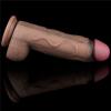Yeni Nesil Çift Katmanlı 31 cm Realistik Dev Zenci Dildo Penis