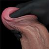 Yeni Nesil Çift Katmanlı 33 cm Realistik Dev Zenci Dildo Penis
